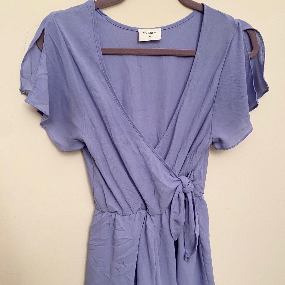 Everly Anthropology Purple Romper